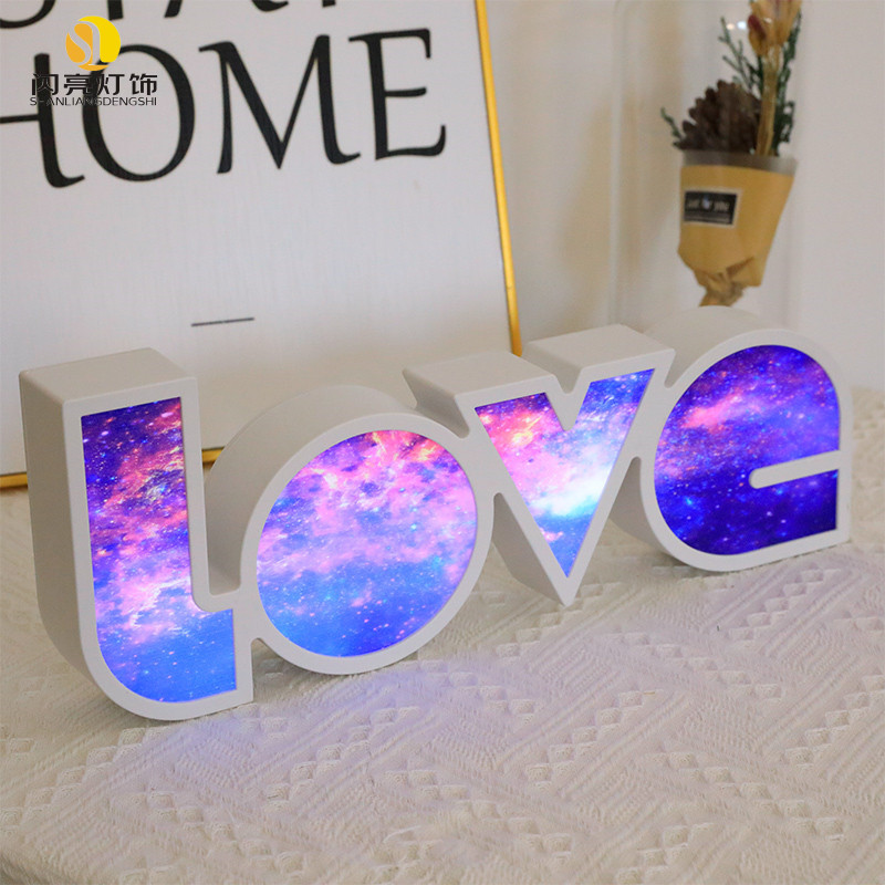 LED Love Lamp | Romantic Rainbow Love Shaped Light – Perfect for Home & Parties