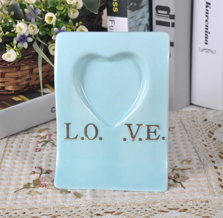 Love Heart Mug Set | Ceramic Mug & Saucer – Perfect Gift for Him & Her
