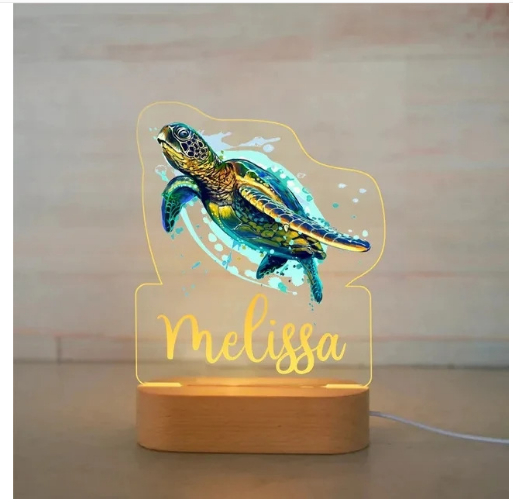 Personalised USB Animal Night Light – Custom LED Light for Kids’ Rooms