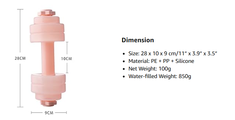 Water Dumbbell for Home Fitness – Strength Training & Resistance Workout