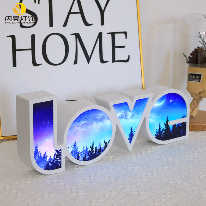 LED Love Lamp | Romantic Rainbow Love Shaped Light – Perfect for Home & Parties