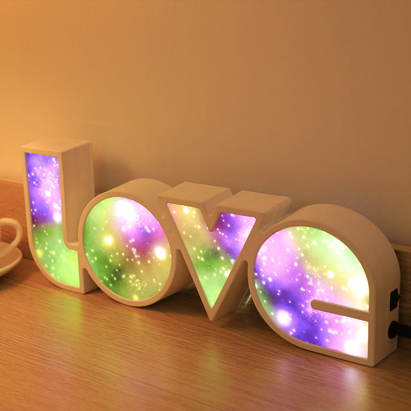 LED Love Lamp | Romantic Rainbow Love Shaped Light – Perfect for Home & Parties