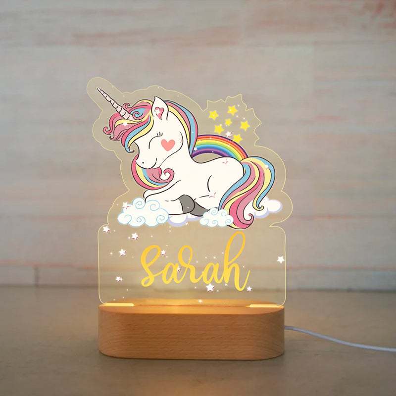 Personalised USB Animal Night Light – Custom LED Light for Kids’ Rooms