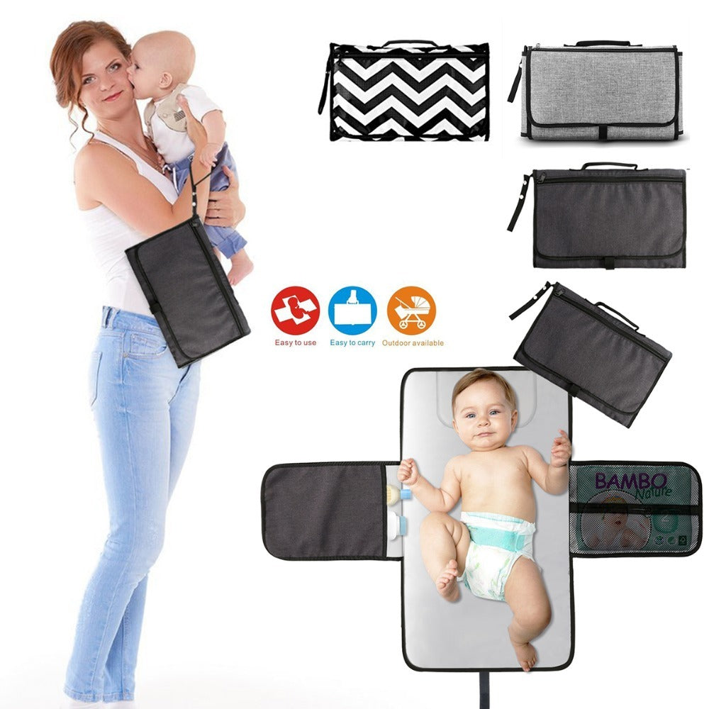 Baby Changing Mat and Storage Bag – Portable and Convenient for On-the-Go